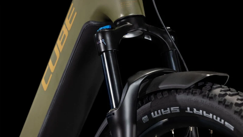 Cube Reaction Hybrid Pro Allroad 800 Wh E-Bike Hardtail Easy Entry 27,5" dustyolive´n´gold