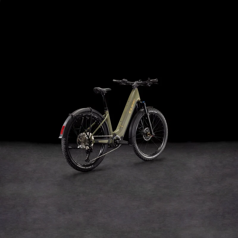 Cube Reaction Hybrid Pro Allroad 800 Wh E-Bike Hardtail Easy Entry 27,5" dustyolive´n´gold