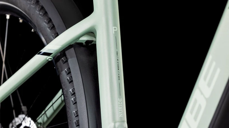 Cube Nuride Hybrid Pro Allroad 600 Wh E-Bike Easy Entry 28" pistachio´n´stonegrey