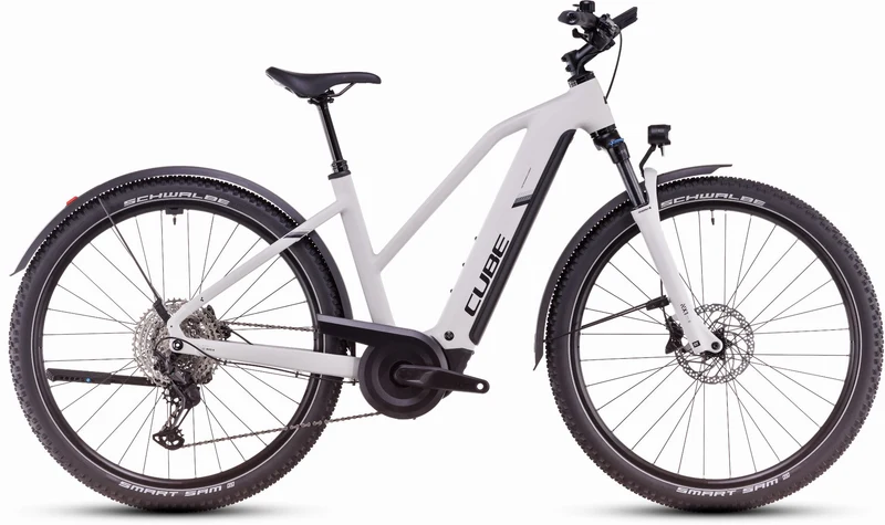 Cube Nuride Hybrid EXC Allroad 800 Wh E-Bike Trapeze 28" cotton´n´silver