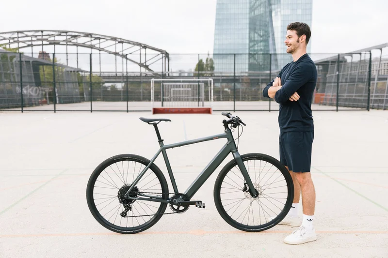 Coboc Sydney 360 Wh E-Bike Diamant 28" emerald grey, matt