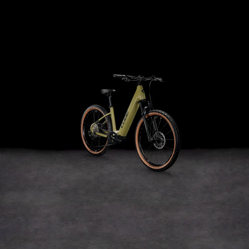 Cube Reaction Hybrid Race 625 Wh E-Bike Hardtail Easy Entry 27,5" olive´n´green