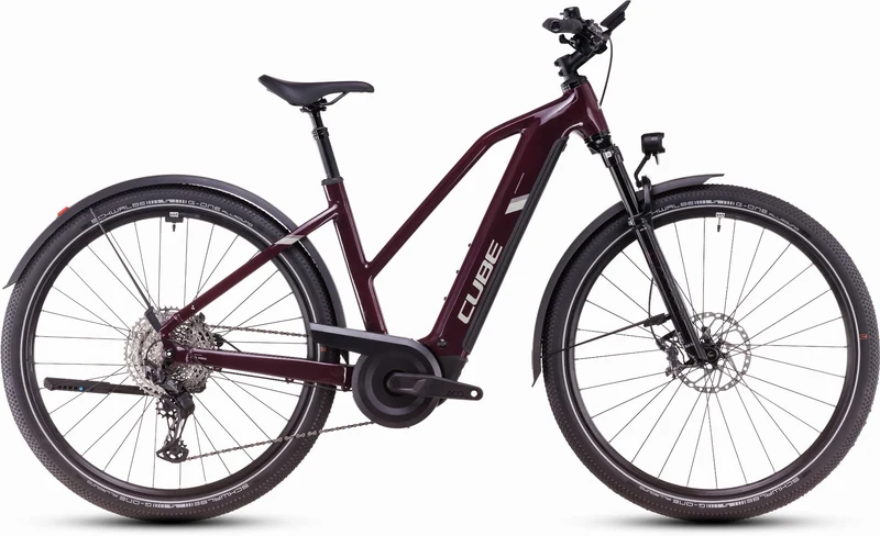 Cube Nuride Hybrid SLX Allroad 800 Wh E-Bike Trapeze 28" amarone´n´lunar