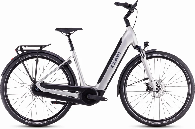 Cube Supreme RT Hybrid Comfort EXC 500 Wh E-Bike Easy Entry sleekgrey´n´lunar