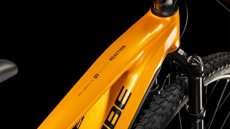 Cube Reaction Hybrid SLX 800 Wh E-Bike Hardtail Diamant spectraorange´n´violet
