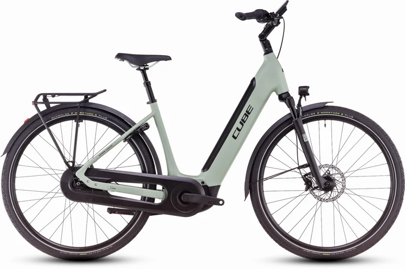 Cube Supreme Hybrid Comfort SLX 625 Wh E-Bike Easy Entry 28" aloegreen´n´black