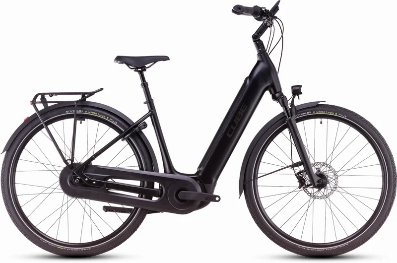 Cube Supreme Hybrid Comfort SLX 625 Wh E-Bike Easy Entry 28" black´n´metal