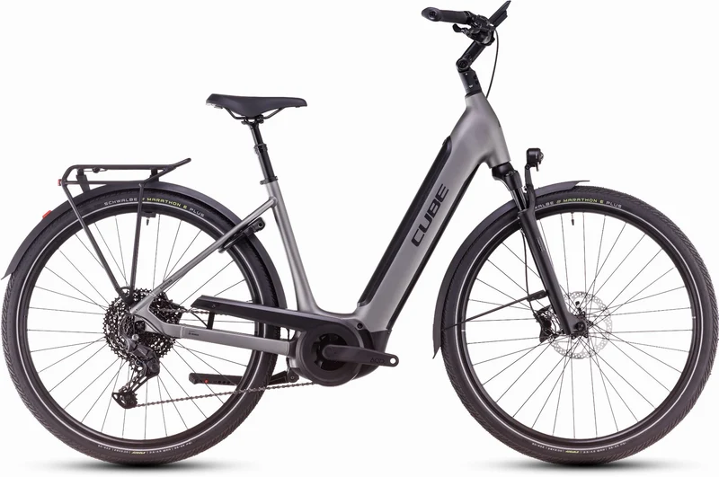 Cube Supreme Hybrid SLX 625 Wh E-Bike Easy Entry 28" grey´n´lunar