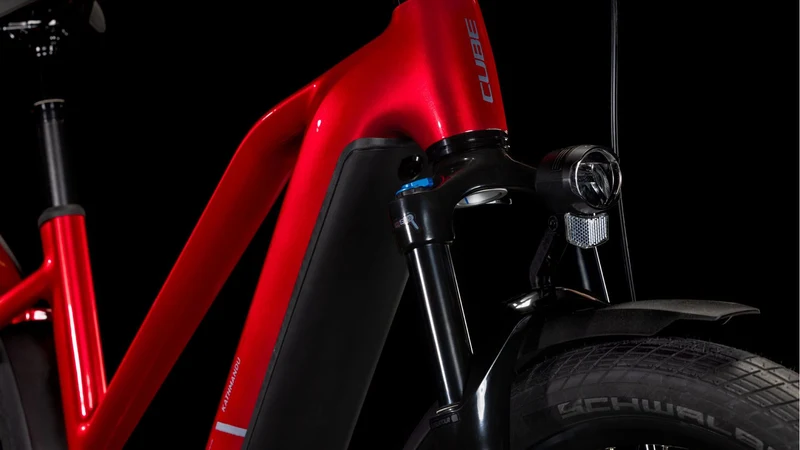 Cube Kathmandu Hybrid Comfort Pro 800 Wh E-Bike Trapeze 28" electricred´n´red