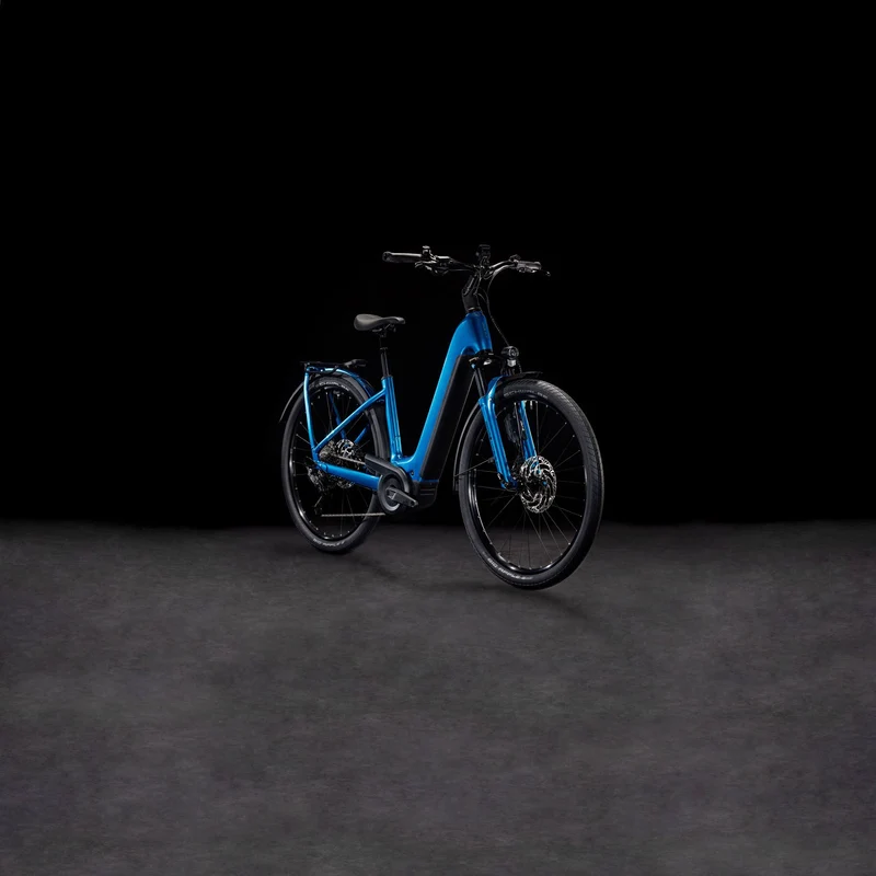 Cube Kathmandu Hybrid EX ABS 800 Wh E-Bike Easy Entry 28" electricblue´n´chrome