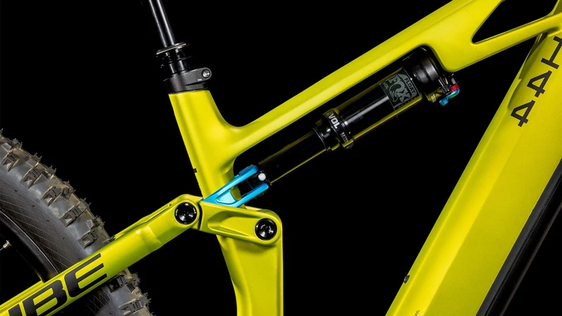 Cube Stereo Hybrid One44 HPC Race 800 Wh E-Bike Fully flashlime´n´blue
