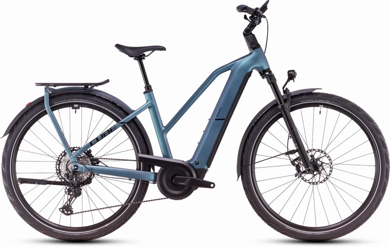 Cube Kathmandu Hybrid SLX 800 Wh E-Bike Trapeze 28" smaragdgrey´n´black