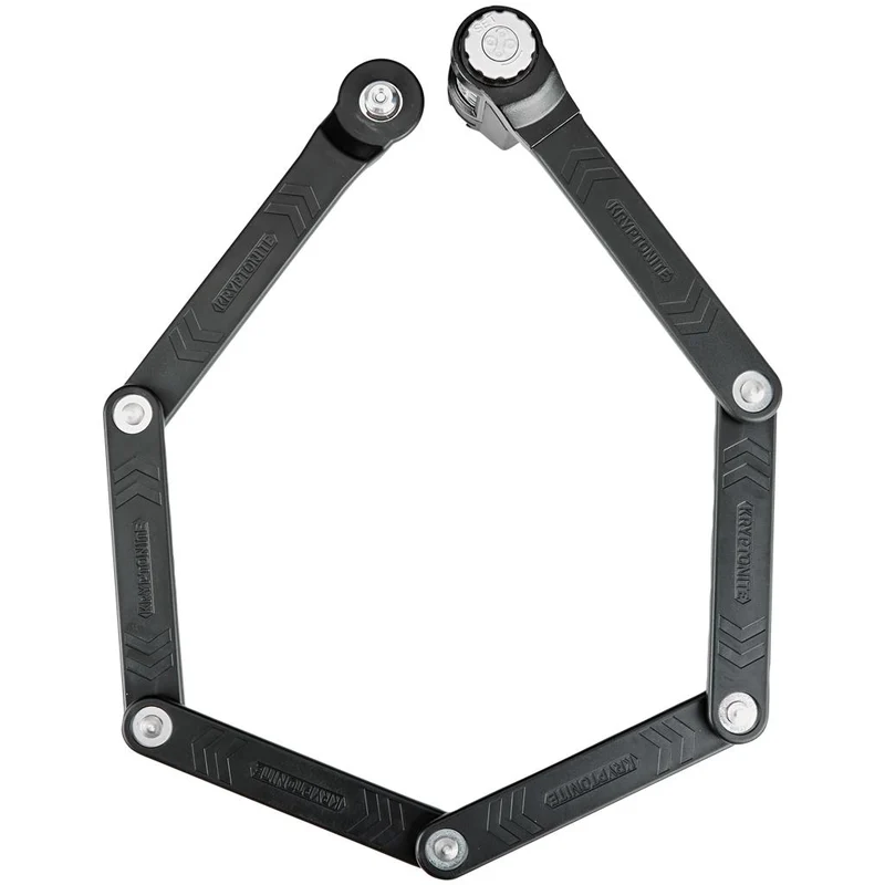 Kryptonite Länge 85cm,3mm Stahlgl.,sw,Zahlenschloss Faltreifenschloss Kryptonite Keeper 585 Combo