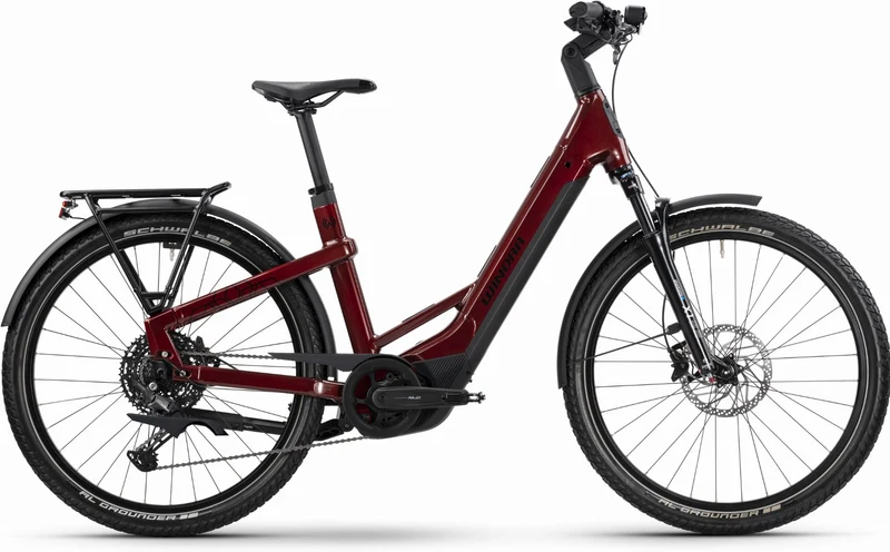 Winora Yakun X10 800 Wh E-Bike Wave 27,5" warm red - gloss