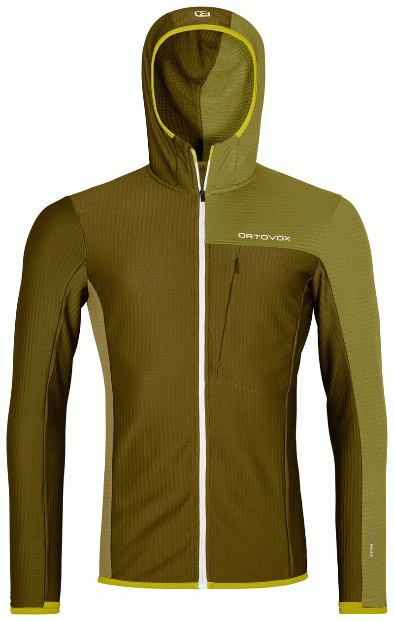 FLEECE LIGHT GRID HOODED JKT M