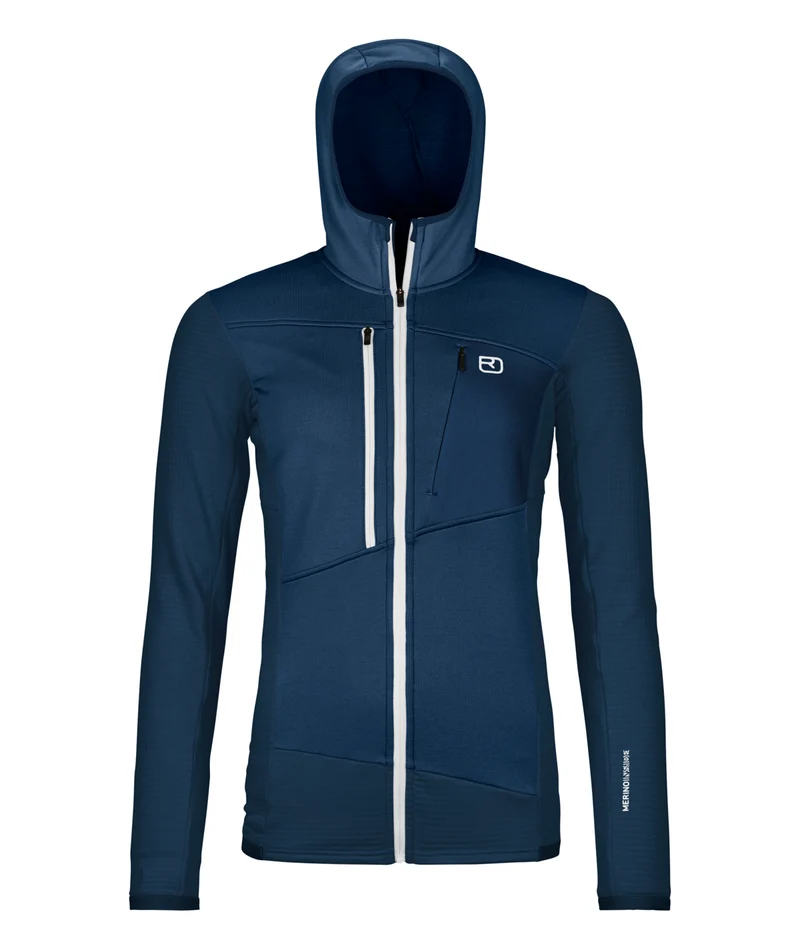 FLEECE GRID HOODY W