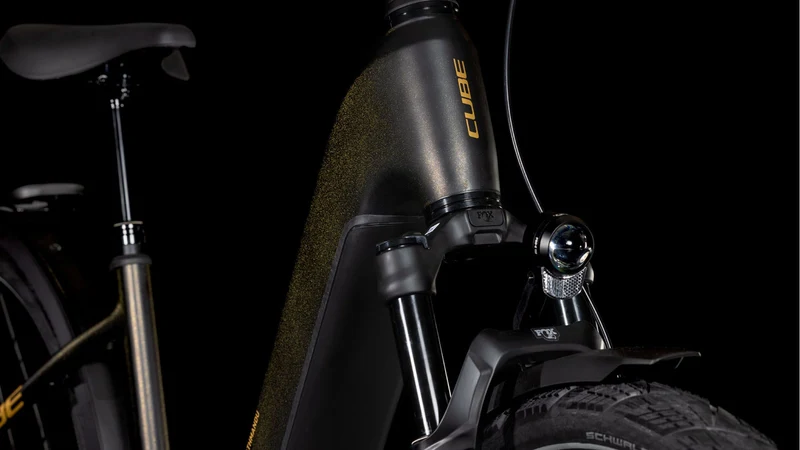 Cube Kathmandu Hybrid SLT 800 Wh E-Bike Easy Entry 28" golddust´n´black