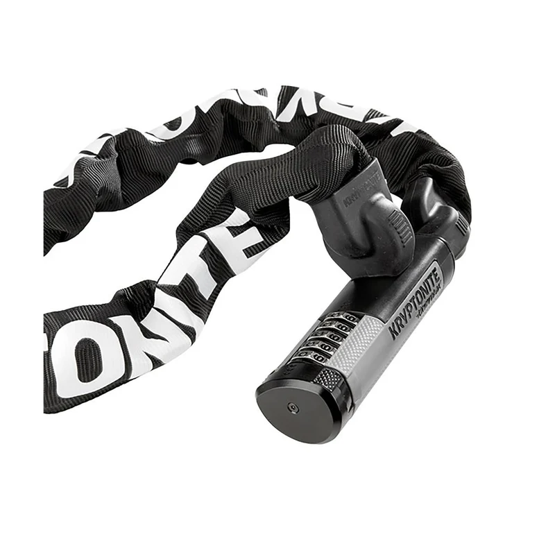 Kryptonite Länge 90cm,Ø9,5mm,sw,Zahlenschloss Kettenschloss Krypton.KryptoLok990 Combo