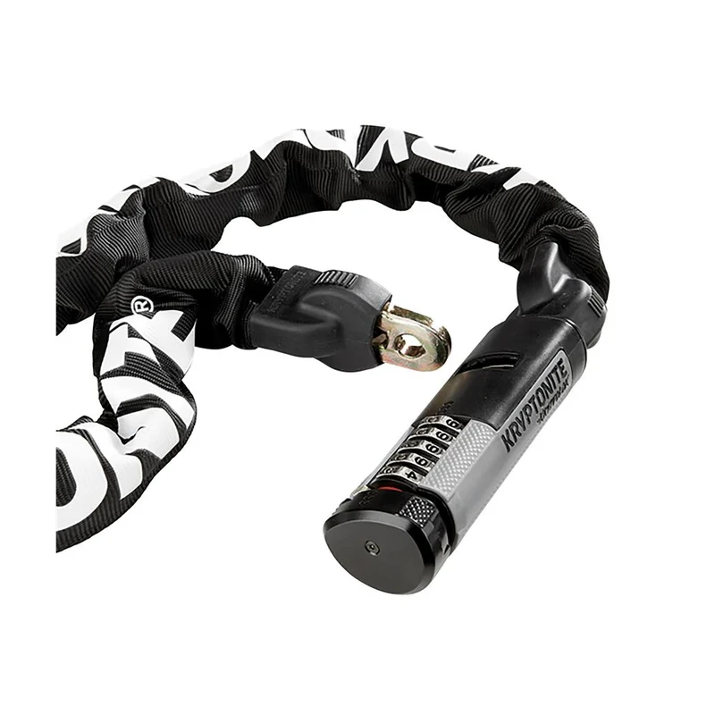 Kryptonite Länge 90cm,Ø9,5mm,sw,Zahlenschloss Kettenschloss Krypton.KryptoLok990 Combo