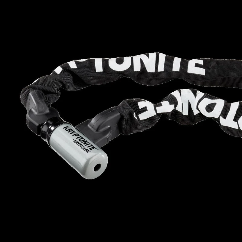 Kryptonite Länge 120cm,Ø9,5mm,schwarz,2 Schlüssel Kettenschloss Kryptonite KryptoLok 912