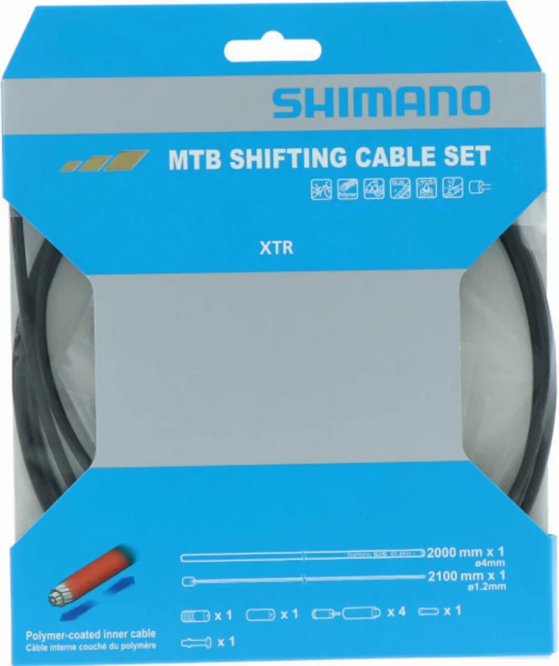 Shimano Schaltzug-Set MTB XTR polymerbeschichtet 2000 mm Schwarz