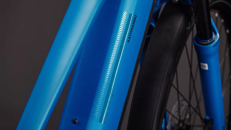 Cube Kathmandu Hybrid Comfort Pro 800 Wh E-Bike Trapeze 28" azure´n´black