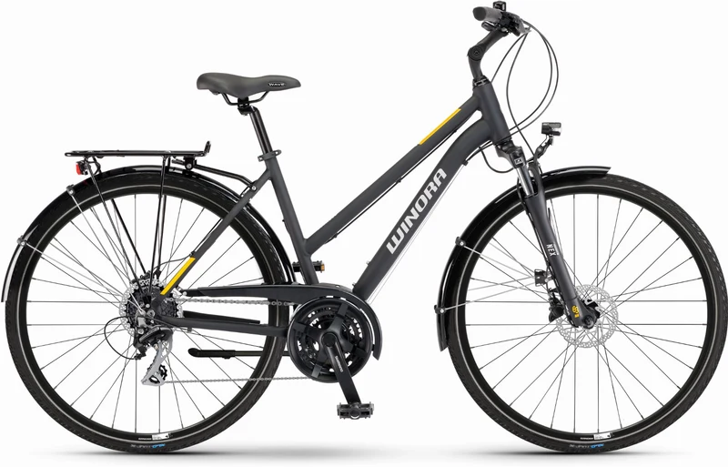 Winora Domingo 24 Trekkingrad Trapez 28" black matte