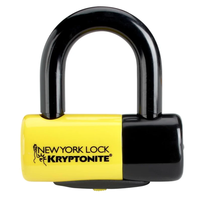 Kryptonite L:100cm ,Ø14,sw/gelb,15mm DiscL,3 Schl. Kettenschl.Krypton.NY Fahgettaboudit1410