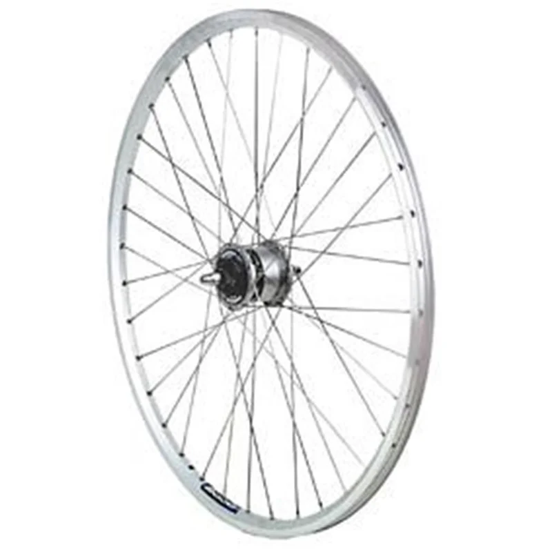 Shimano Laufrad Vo. 28" Nabendyn. Silb