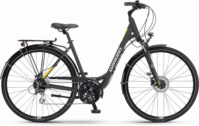 Winora Domingo 24 Trekkingrad Wave 28" black matte