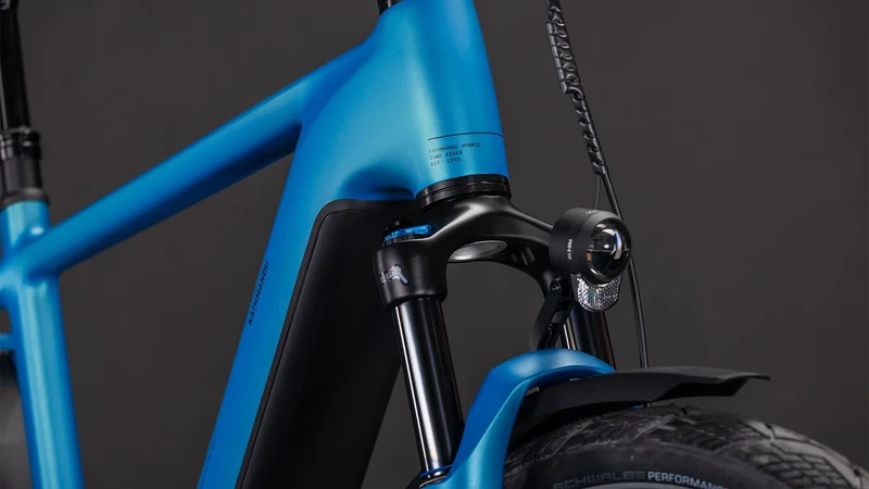Cube Kathmandu Hybrid Comfort Pro 800 Wh E-Bike Diamant 28" azure´n´black