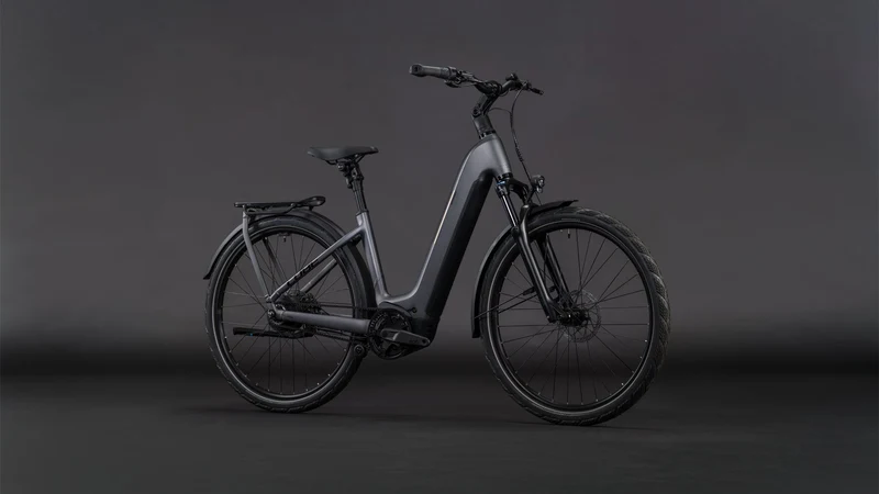 Cube Kathmandu Hybrid Comfort Pro 800 Wh E-Bike Easy Entry 28" slabgrey´n´black