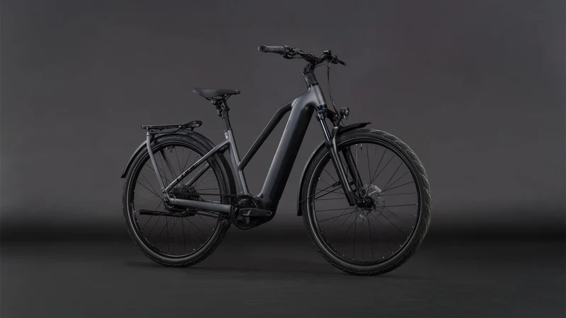 Cube Kathmandu Hybrid Comfort Pro 800 Wh E-Bike Trapeze 28" slabgrey´n´black