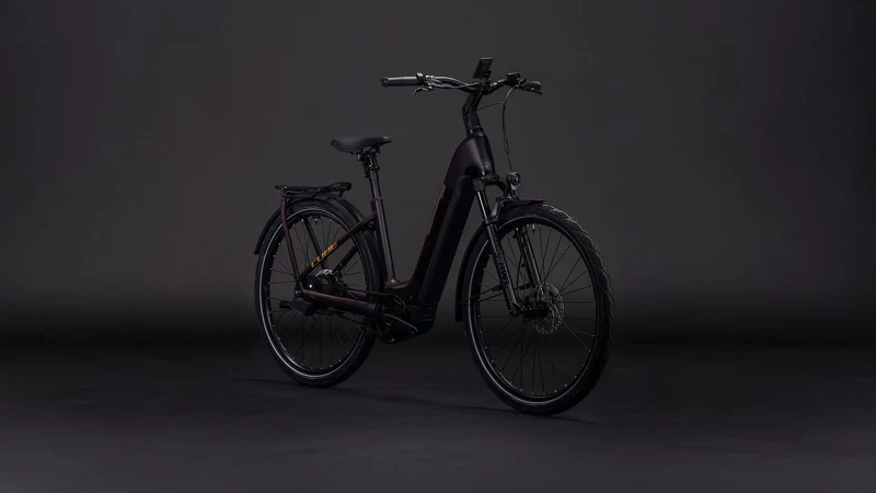 Cube Kathmandu Hybrid Comfort SLX 800 Wh E-Bike Easy Entry 28" solareclipse´n´gold