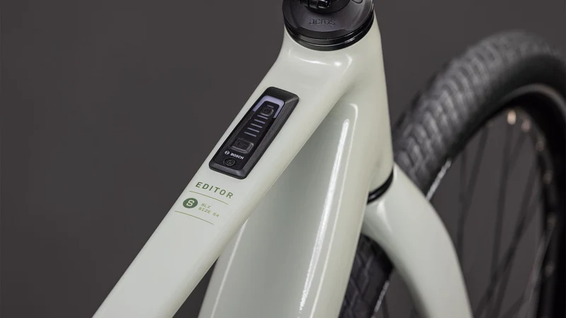 Cube Editor Hybrid SLX 400X Wh E-Bike Diamant 28" reedbeige´n´chrome