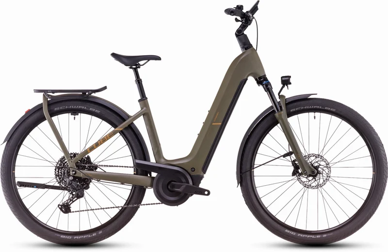 Cube Kathmandu Hybrid Pro 800 Wh E-Bike Easy Entry 28" dustyolive´n´gold