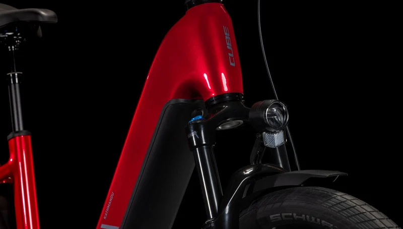 Cube Kathmandu Hybrid Comfort Pro 800 Wh E-Bike Easy Entry 28" electricred´n´red