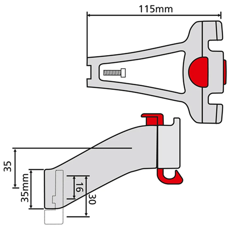 KLICKfix Lenkeradapter für Steuerrohr schwarz