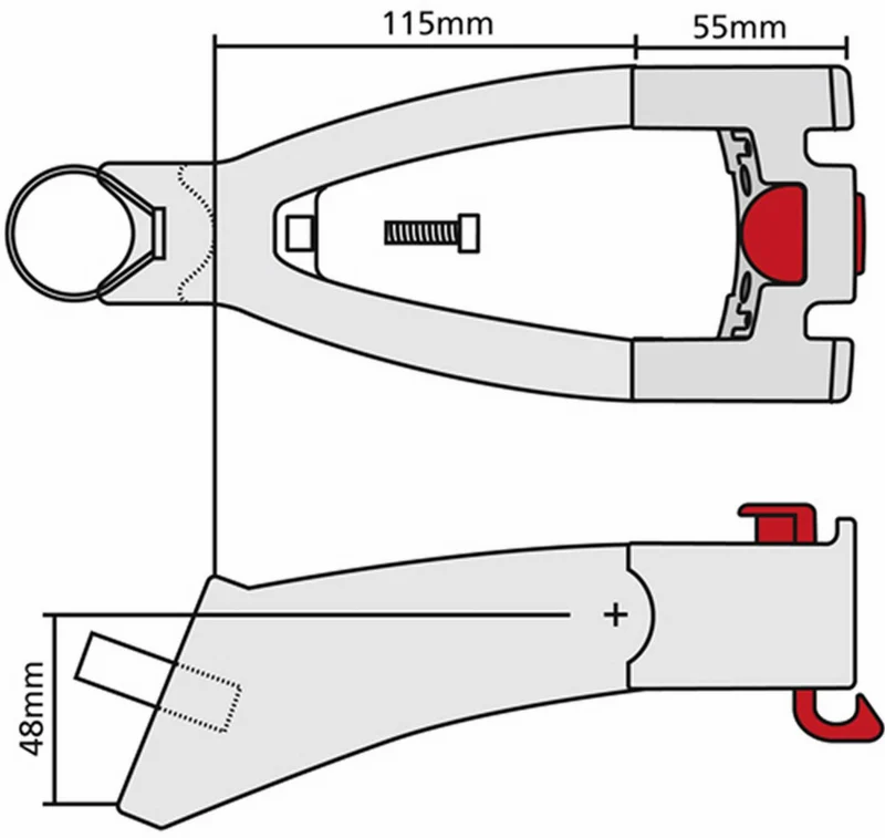 KLICKfix Extender mit Lenkeradapter schwarz
