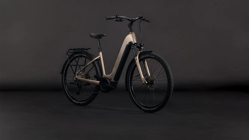 Cube Nuride Hybrid Pro 800 Wh E-Bike Easy Entry 28" flashstone´n´chrome