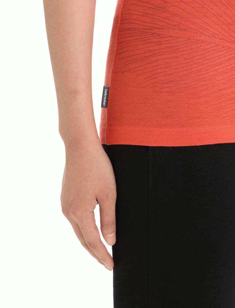 Women Tech Lite II SS Scoop Tee Plume