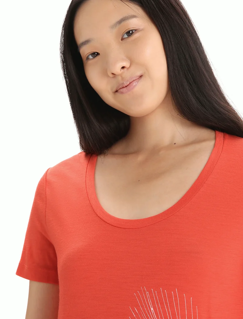 Women Tech Lite II SS Scoop Tee Plume