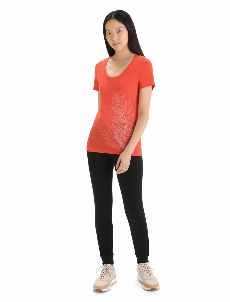 Women Tech Lite II SS Scoop Tee Plume