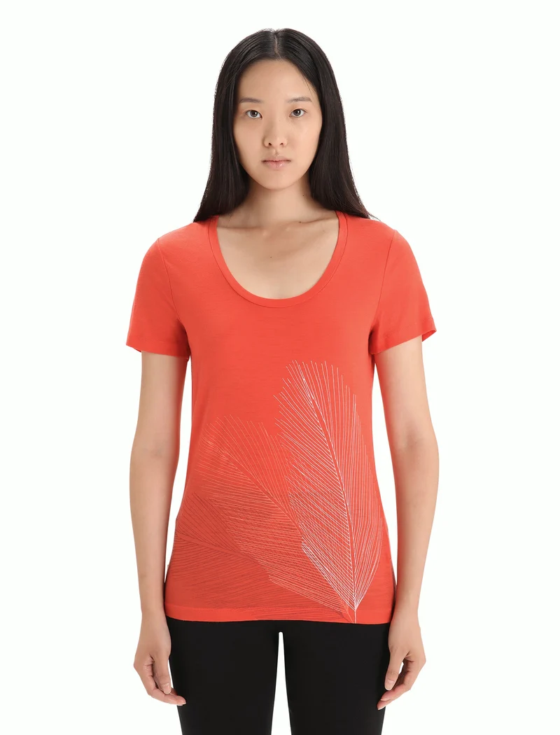 Women Tech Lite II SS Scoop Tee Plume