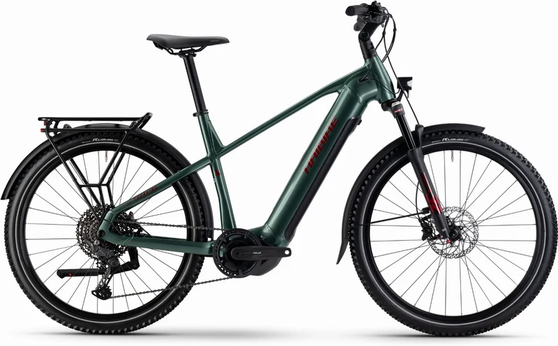 Haibike Trekking 5 720 Wh E-Bike Diamant 27,5" olive/red glänzend