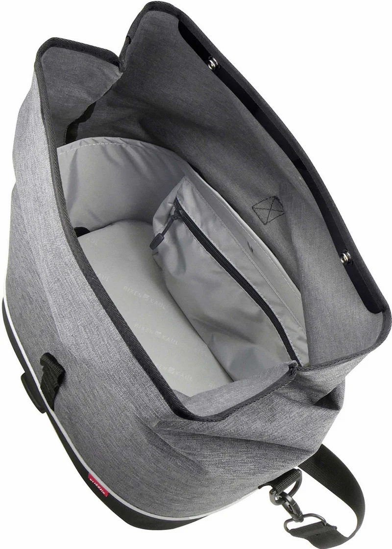 Klickfix Rackpack City Gepäckträgertasche für Racktime grau