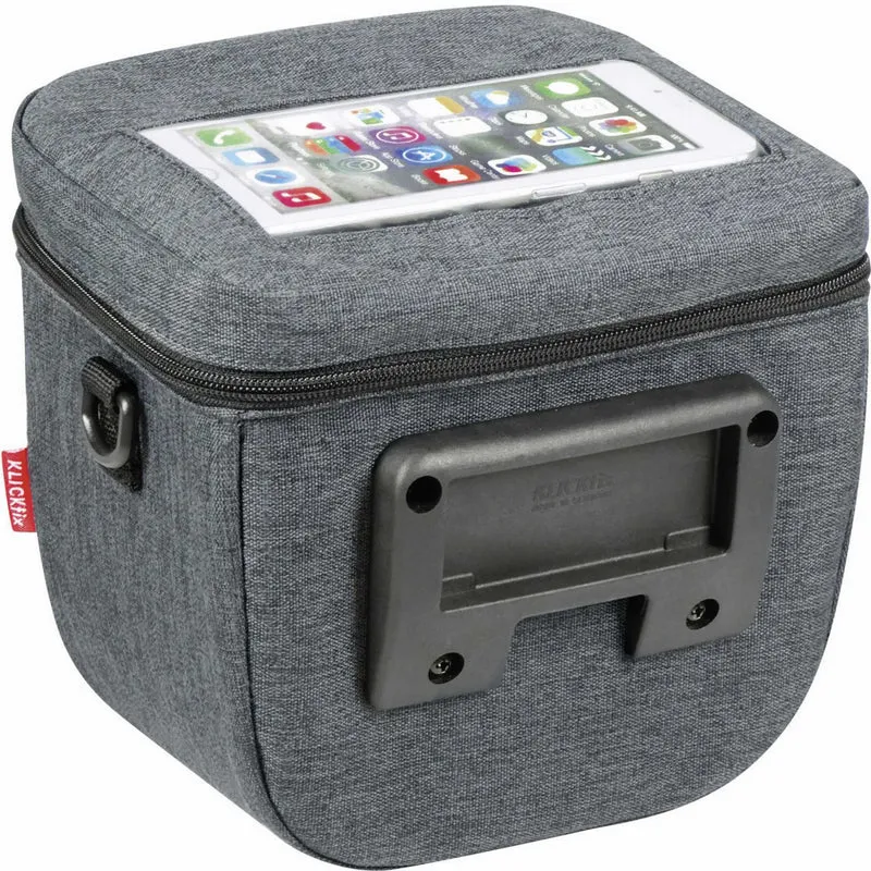 KLICKfix Aventour Compact City Lenkertasche grau