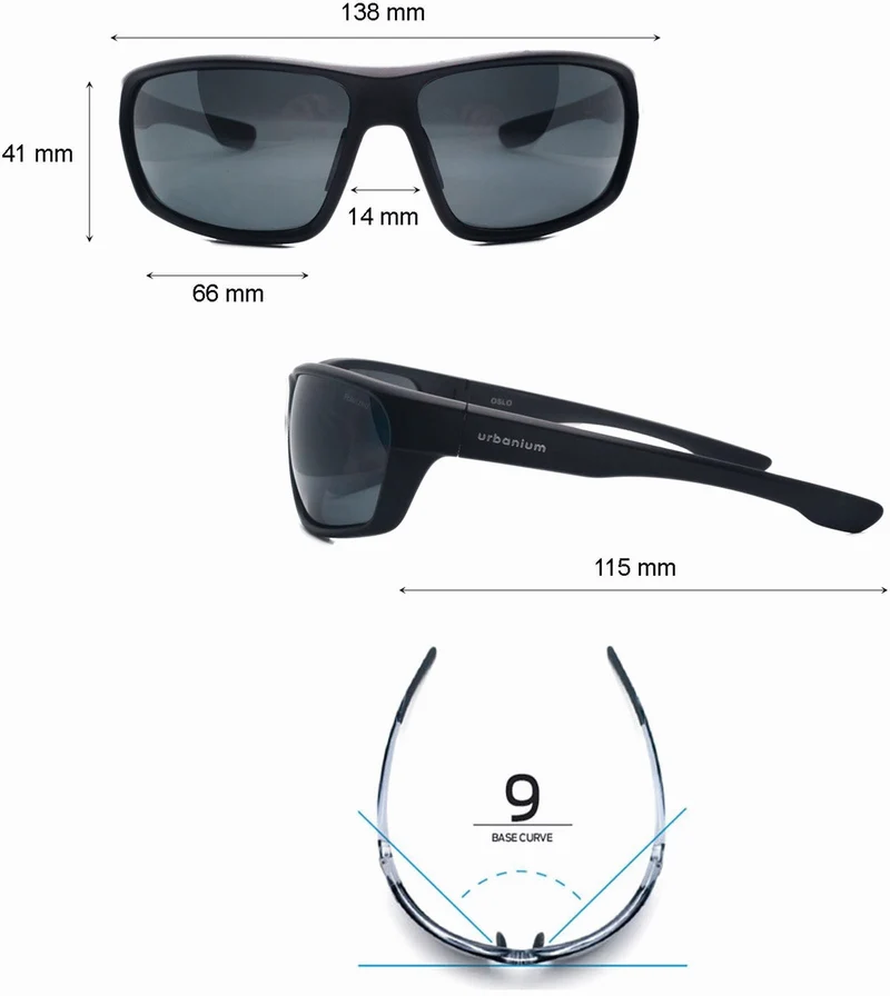 urbanium Sonnenbrille polarisiert grau