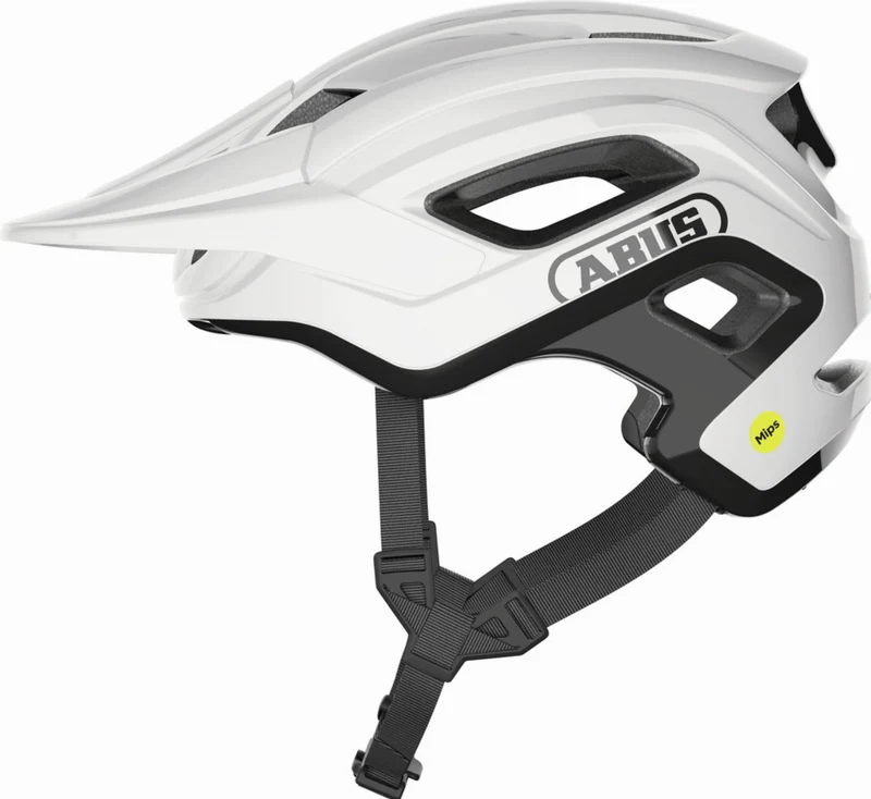 Abus Cliffhanger Mips MTB-Helm shiny white
