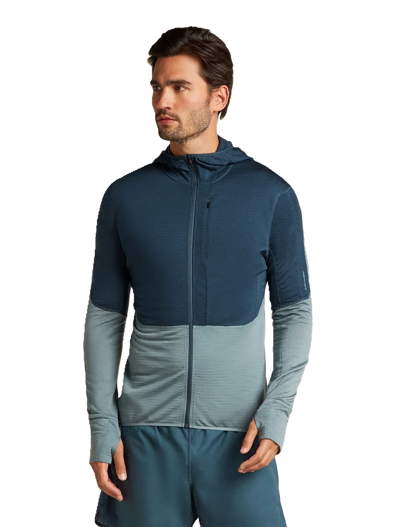 Men Merino Blend 200 RealFleece™ Descender LS Zip Hoodie